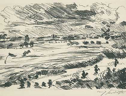 广阔的风景。1916-科林特