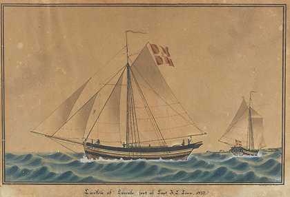 帆船“Laerken af Tronse”，1837年。-J、 R.汉森