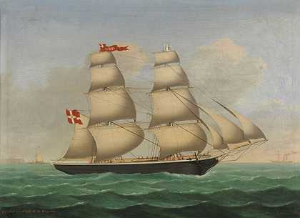 1854年，在赫尔戈兰由N.L.Engers上尉率领的丹麦“Acmel”旅。-洛伦斯·彼得森