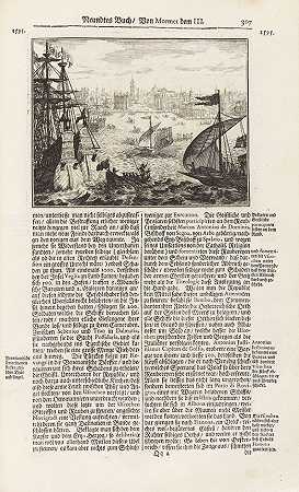 新开的奥斯曼门，1694年。-保罗·里考特
