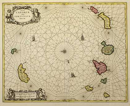 20亿。亚速尔群岛和加那利群岛（Valk­Schenk）-因此：1 Bl.Iles Acores（1791）。姐妹3层。，1700-非洲