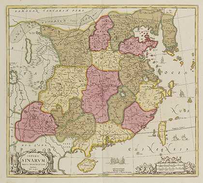 50亿。中国和各省（Valk bejSchenk）。，1700-亚洲