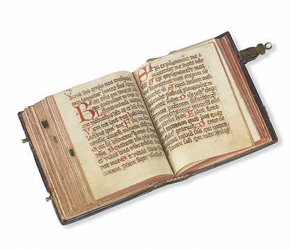 带有注释的礼仪手稿。1500年代-手动脚本