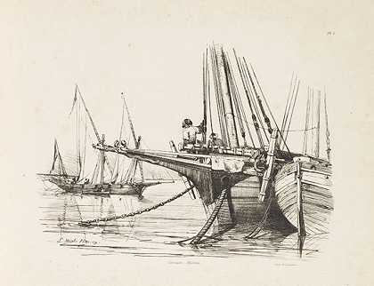 莫雷尔·法蒂奥，安托万·莱昂，《海洋正报》，1842年。-航运