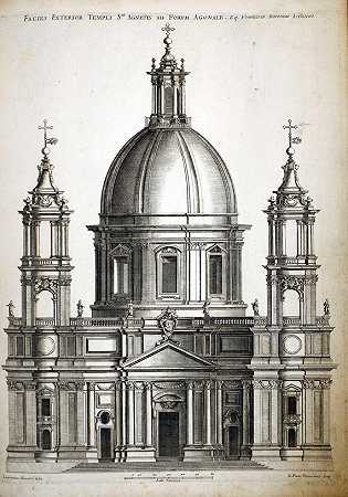 罗马神庙的徽章很繁荣。1684-乔瓦尼·贾科莫·德·罗西