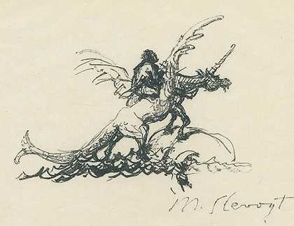 儿童歌曲、动物寓言和童话的钢笔画，1920年。-最大回转角度
