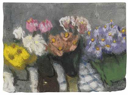 紫菀和菊花，1997年。-克劳斯·福伊曼