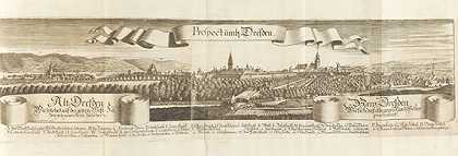 住宅和主要要塞德累斯顿。1680-安东尼乌斯·威克