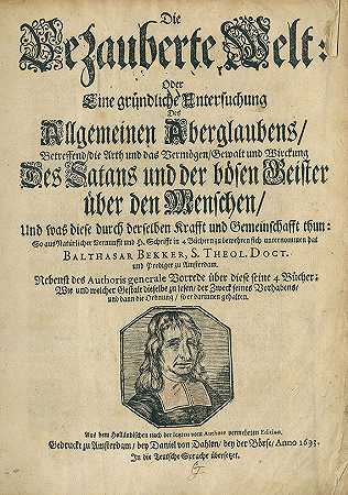 Bekker，B.，《魔法世界》。1693-炼金术和神秘术