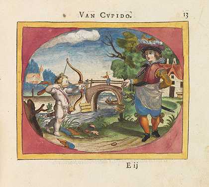 TheocritusàGanda，《丘比特的工艺》。1615-徽章