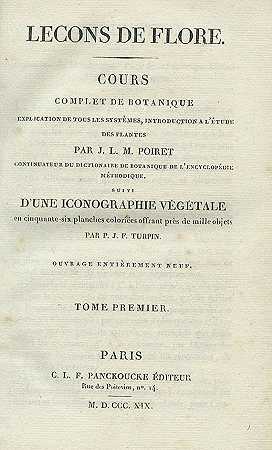 弗洛尔的教训。2 BDE。1819-20年-让·路易斯·玛丽·波雷