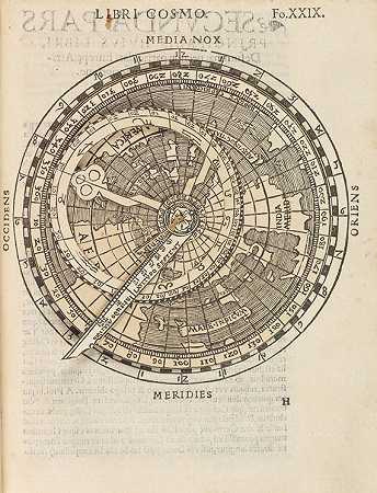 宇宙图。1539-彼得·阿皮安