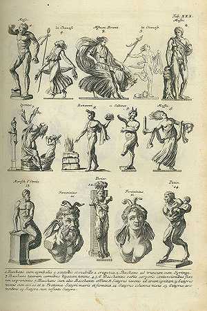 希腊语和罗马语。古董。1757-伯纳德·蒙法孔