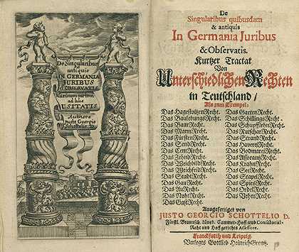 一些旧的。1686+2贝加本，1671年。-Justus Georg Schottelius先生