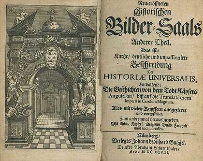 图片室。1698-1770.13卷。d、 系列。-安德烈亚斯·拉扎鲁斯·伊姆霍夫