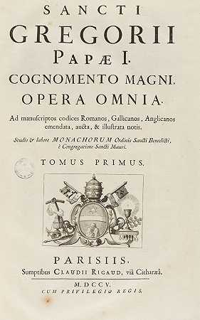 歌剧一切。4 Bde。1705-格雷戈里一世。
