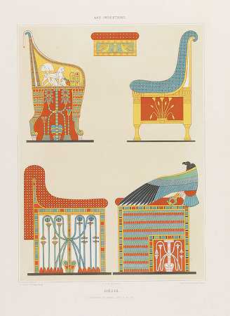 普丽丝·德阿文内斯。埃及艺术史。2映射OHNE文本。1878年-普丽西斯·德阿文内斯，阿基里斯·康斯坦特·西奥多·埃米尔