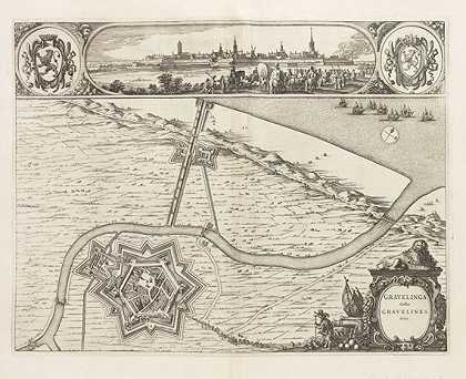 240亿。城市地图来自布莱、托内尔·德斯滕、。，1649-荷兰