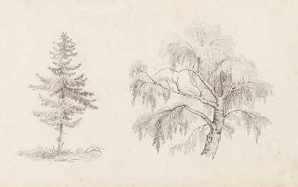 学习和素描。，1858-弗朗茨·冯·丁格尔斯泰特