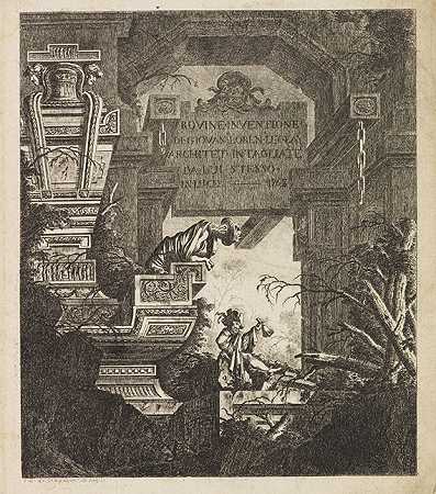 发明废墟。，1768-让·洛朗·勒盖伊
