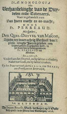 Perreaud，F.，Verhandelinghe van de Duyvelen的病毒学。，1665-炼金术和神秘术