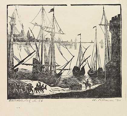 12幅木刻。直到Eulenspiegel。1911-沃尔特·克莱姆