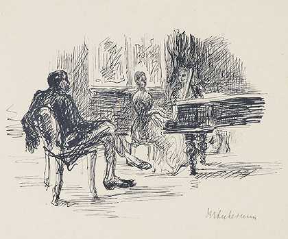 歌德50年丈夫的画作。，1922-马克斯·利伯曼