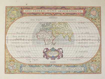 1 Bl.Aevi veteris typus（A.Ortelius）。1624-世界地图