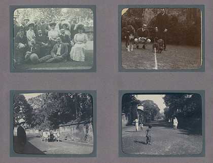 2本相册，印度和亚洲。1890年左右-旅行摄影
