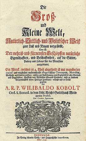 大大小小的世界。1738-Wilibald Kobolt