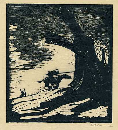 12幅木刻《唐·吉诃德》。，1914-沃尔特·克莱姆