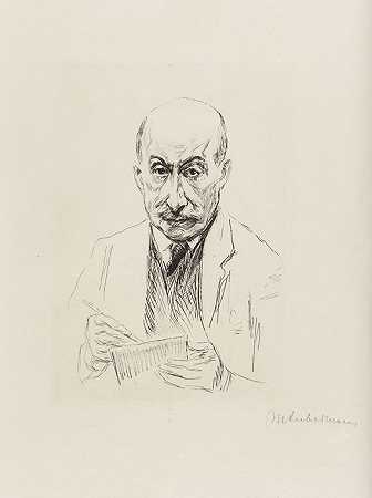 Elias，J.，手绘。1922-马克斯·利伯曼