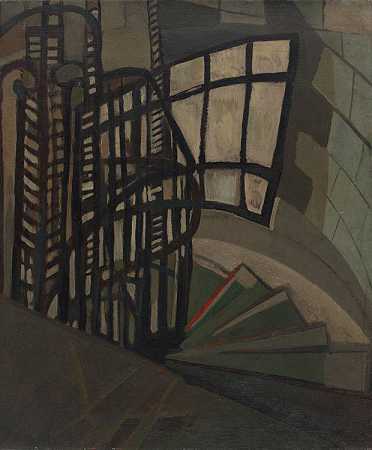 莱吉娅·克拉克。抽象绘画楼梯1948