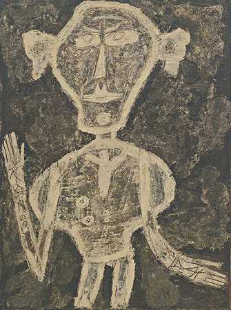 让·杜布菲特。亨利·米考的肖像。1947年1月
