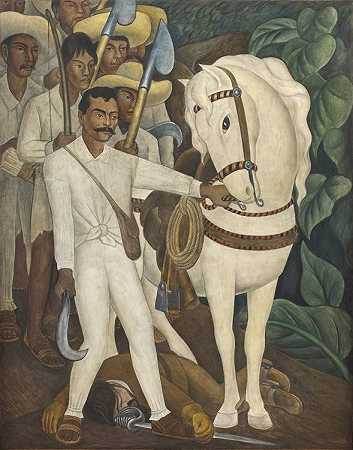 迭戈·里维拉。土地领袖萨帕塔。1931