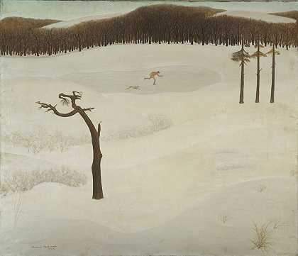 阿诺德·弗里德曼。雪景。1926