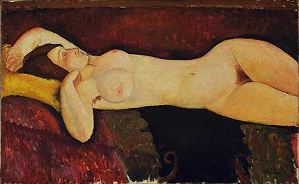 Amedeo Modigliani。躺着的裸体。c、 1919年