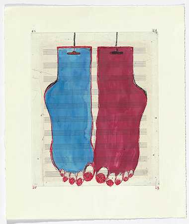 路易丝·布尔乔亚。脚（袜子）。1999