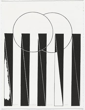 保罗·海尔德。来自美国抽象艺术家60周年纪念印刷作品集的Multilift。1997