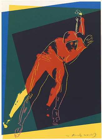 安迪·沃霍尔。速度滑冰运动员。1983