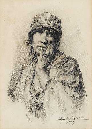 拉斐尔·罗梅罗·德·托雷斯 一位女士的肖像