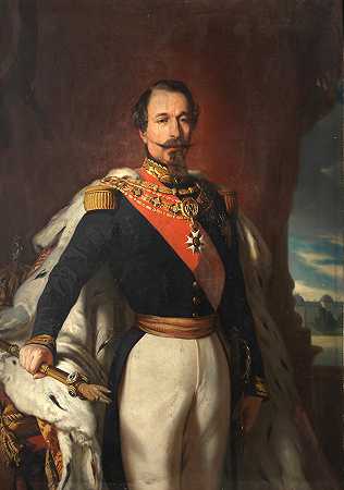 归功于Just Pierret L\’Hernault 拿破仑三世皇帝肖像