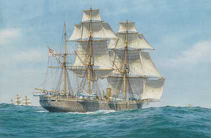 马克·理查德·迈尔斯 “HMS Dragon在东北贸易”