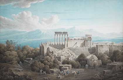 路易斯·弗朗索瓦·卡萨斯 黎巴嫩巴勒贝克朱庇特神庙和大法院的遗迹