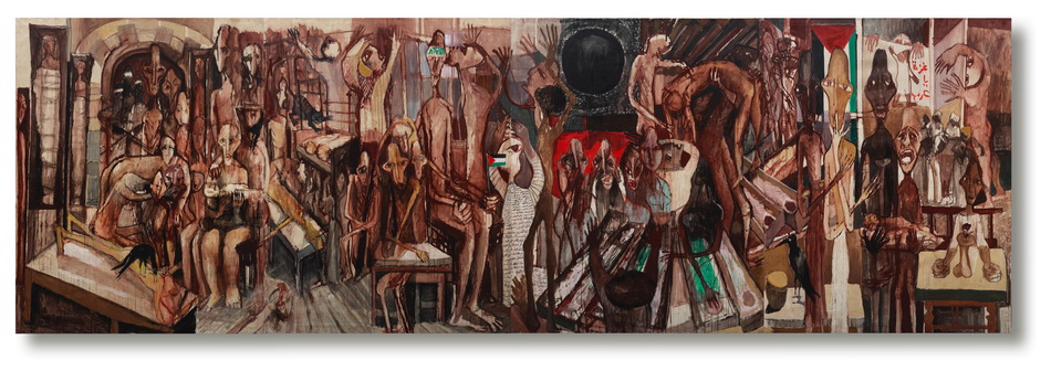 奥马尔·纳格迪 加沙每块面板250 x 225 cm