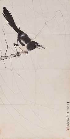 徐悲鸿（11895-1953） 柳枝上的喜鹊