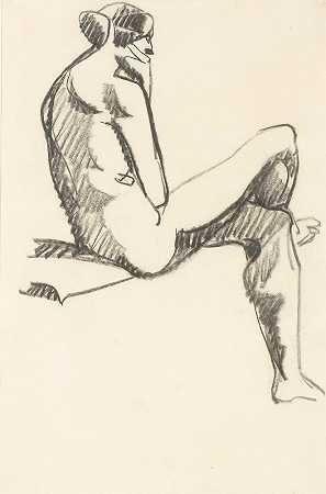Henri Gaudier Brzeska先生 坐着的裸体