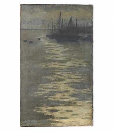 Isobel Rae 《夜晚的港湾》，1896年