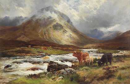 路易斯·博斯沃思·赫特 回到Glen Sligachan，Skye 61 x 91.4 cm。