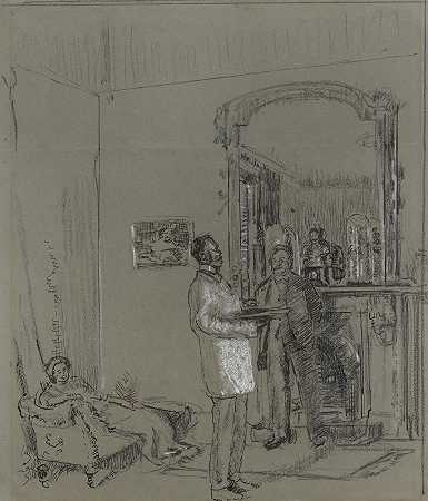 沃尔特·理查德·西克特A.R.A。 新奥尔良艺术家之家39.3 x 33.6 cm。